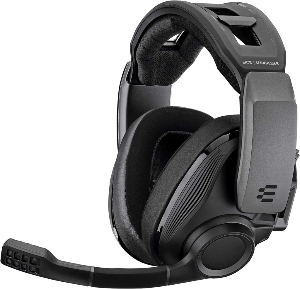 EPOS I Sennheiser GSP 670 Wireless Gaming Headset, 20 Hours Battery Life, Lag-Free, Noise Canceling Microphone, Flip to Mute, Comfortable Ear Pads, 7.1 Surround Sound, Works on PC, Mac, PS5, PS4 and telephone