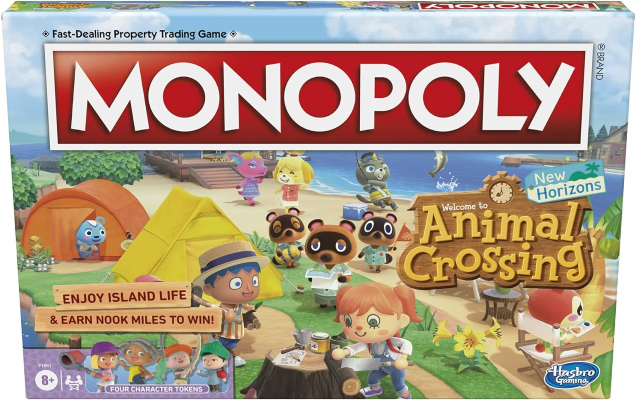 Monopoly Animal Crossing New Horizons Edition Board Game for Kids Ages 8 and Up, Fun Game to Play for 2-4 Players