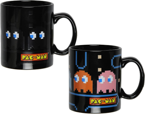 Pac-Man Heat Reactive Color Changing 16 Oz. Tea Coffee Mug Cup