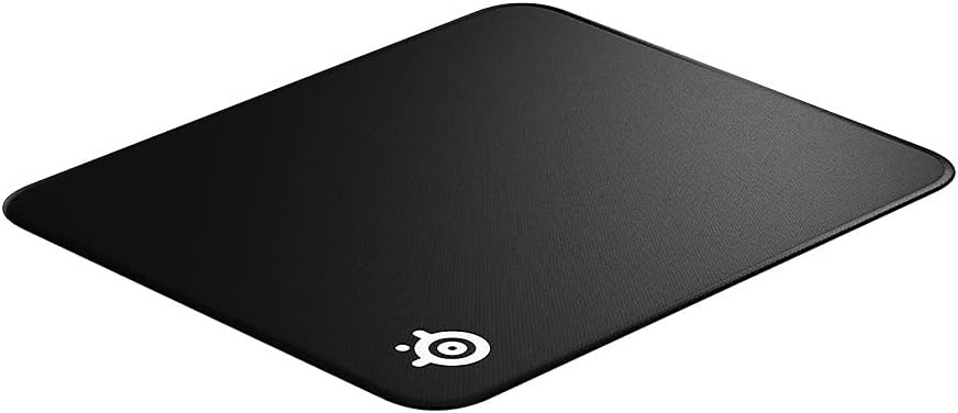 Gaming mouse pads - SteelSeries QcK Gaming Mouse Pad - Large Stitched Edge Cloth - Extra Durable - Optimized For Gaming Sensors - Black