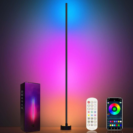 Corner Floor Lamp - Smart RGB LED Corner Lamp with App and Remote Control