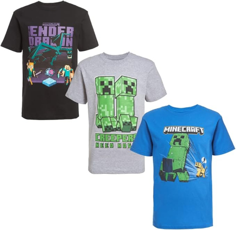 Minecraft Boys Short Sleeve Regular Fit