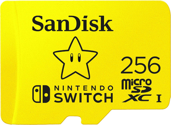 SanDisk 256GB microSDXC Card, Licensed for Nintendo Switch - SDSQXAO-256G-GNCZN