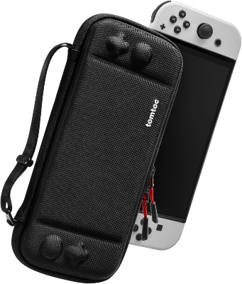 Slim Carrying Case for Nintendo Switch / OLED Model, Protective Switch Sleeve with 10 Game Cartridges