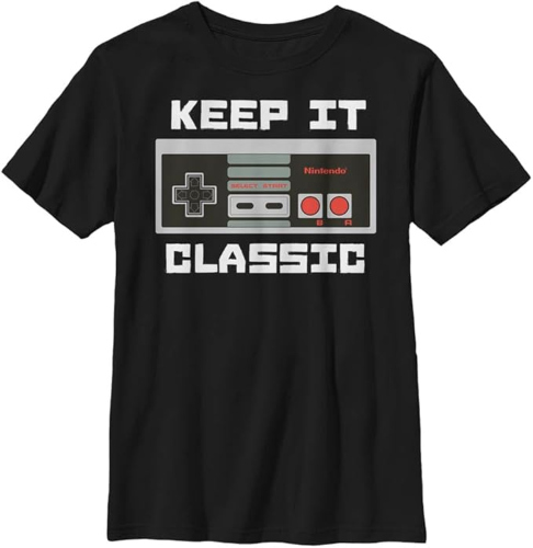  Nintendo Boy's Kepp It Classic T-Shirt 